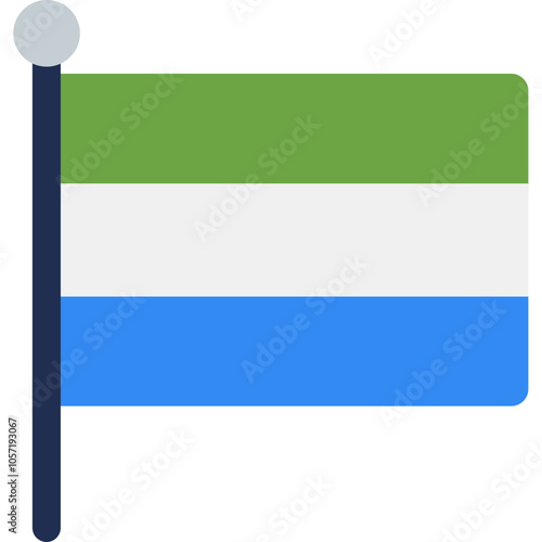 Free Download Sierra Leone Flag Icon - GFXLoad