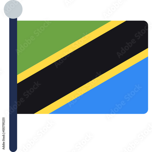 Tanzania Flag Icon