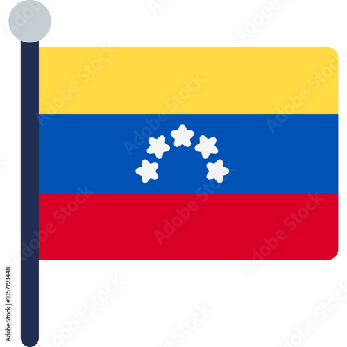 Free Download Venezuela Flag Icon - GFXLoad