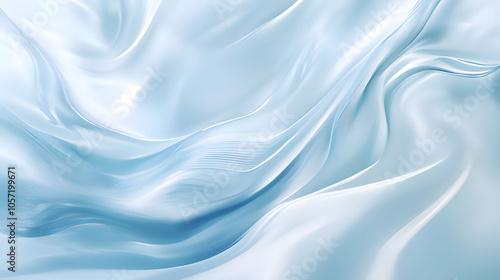 Wallpaper Mural blue silk background. Generative AI Torontodigital.ca