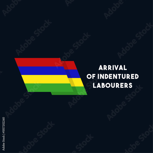 Free Download Arrival of Indentured Labourers. Flat design vector. - GFXLoad
