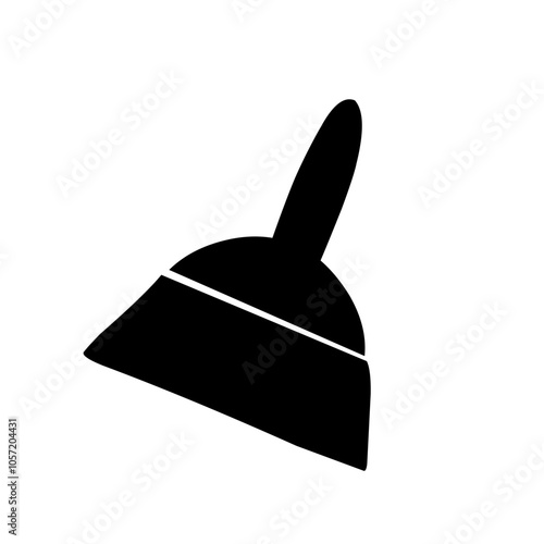 clean broomstick vector icon