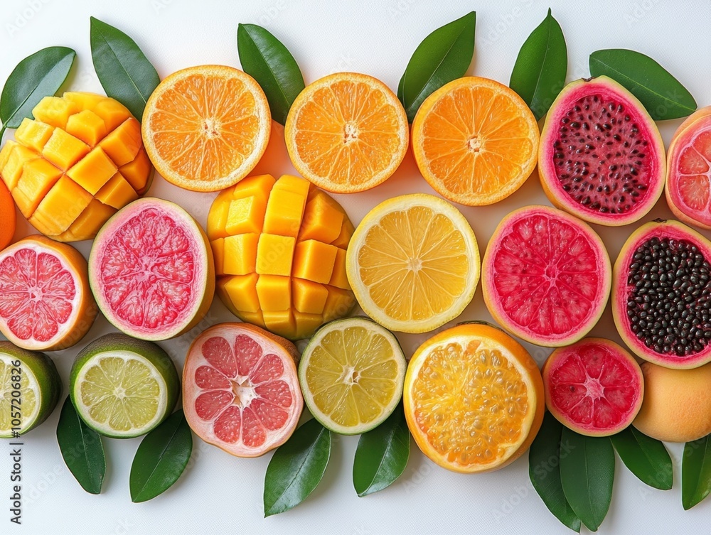 Tropical Fruit Die-Cut Design From Thailand:A Vibrant and Healthy Food Art Tropical Fruit Die-Cut Design From Thailand:A Vibrant and Healthy Food Art