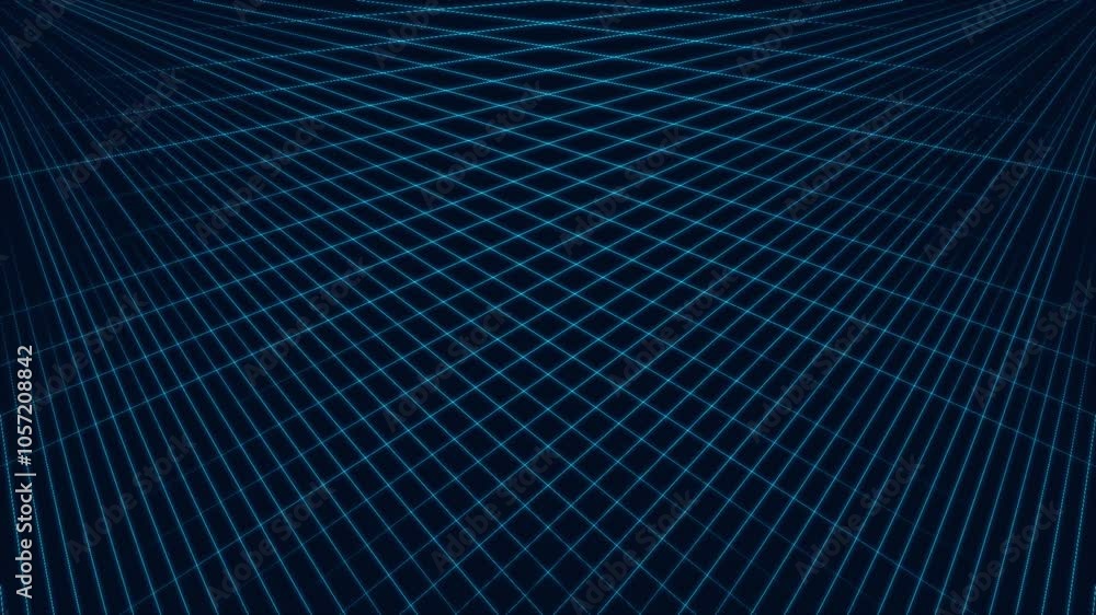Blue grid digital background, abstract line background, technology and development, 3d render, 4k animation Blue grid digital background, abstract line background, technology and development, 3d render, 4k animation