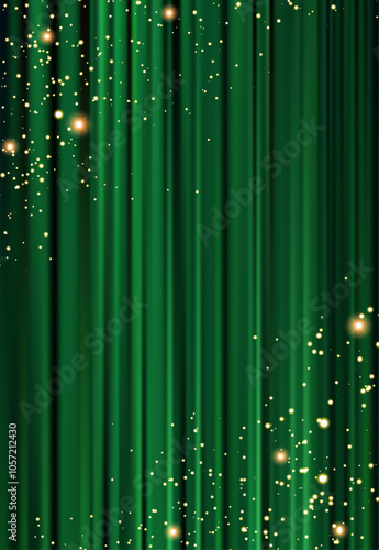 green velvet curtains
