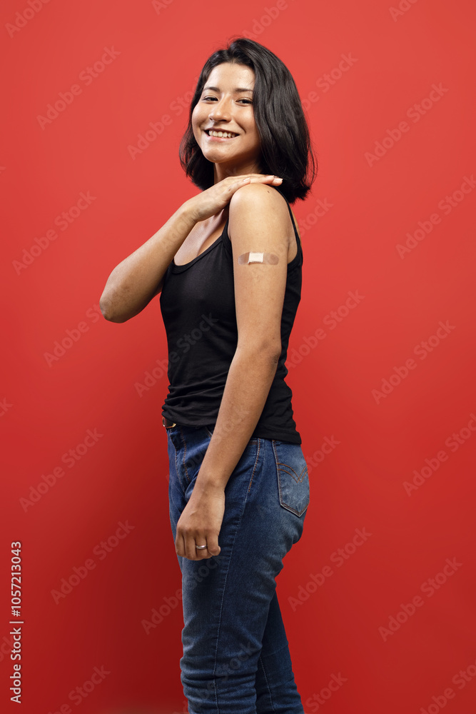 Brazilian woman wearing black shirt Brazilian woman wearing black shirt