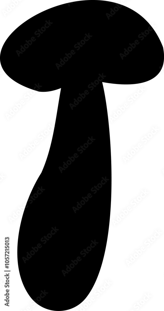 Mushroom silhouette art icon image. Big set of mushroom - Edible and non-edible mushrooms illustration Mushroom silhouette art icon image. Big set of mushroom - Edible and non-edible mushrooms illustration