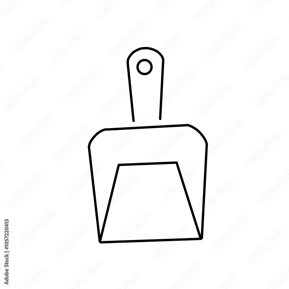 Obraz premium Cleaning kit outline icons set vector