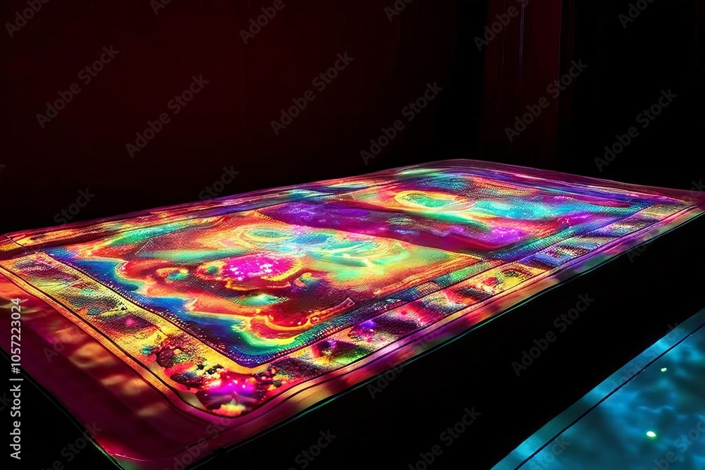 flying carpet with holographic control panel flying carpet with holographic control panel