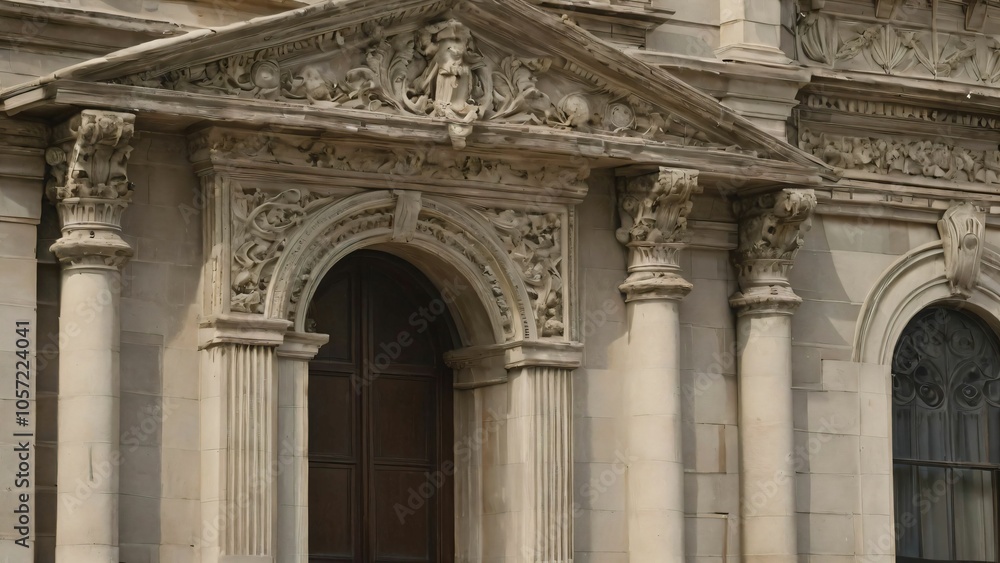Fototapeta premium Architectural details on a historic building