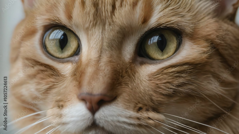 Closeup of a cats face with clear sharp eyes Closeup of a cats face with clear sharp eyes