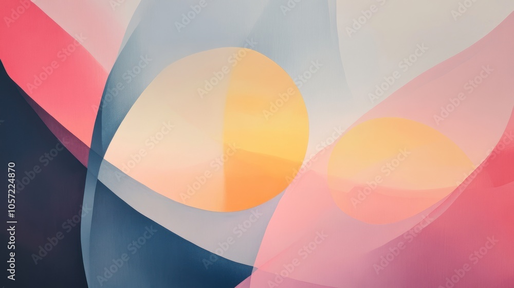 Creative office artwork with minimalist abstract forms and clean color gradients, perfect for modern spaces Creative office artwork with minimalist abstract forms and clean color gradients, perfect for modern spaces
