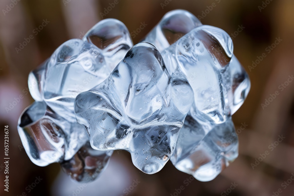 ice crystal four a number formed by four intertwined ice crystal ice crystal four a number formed by four intertwined ice crystal