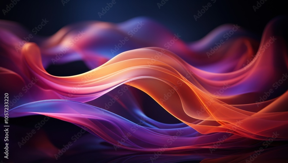 Abstract flowing waves of vibrant colors create a dynamic visual experience. Abstract flowing waves of vibrant colors create a dynamic visual experience.