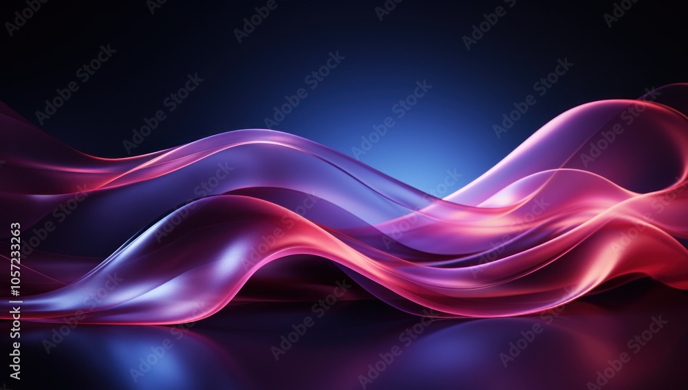 Abstract waves of light in vibrant colors create a dynamic and fluid visual effect. Abstract waves of light in vibrant colors create a dynamic and fluid visual effect.