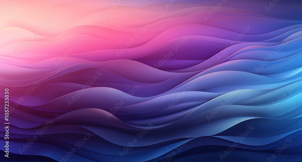 Abstract wavy patterns in gradient colors create a soothing visual effect. Abstract wavy patterns in gradient colors create a soothing visual effect.