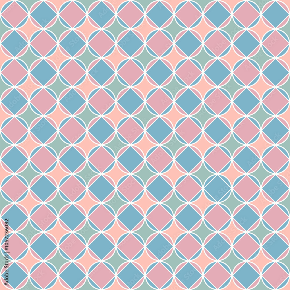 Fototapeta premium Geometric colourful. Pattern background for design. Colorful shapes seamless pattern background.