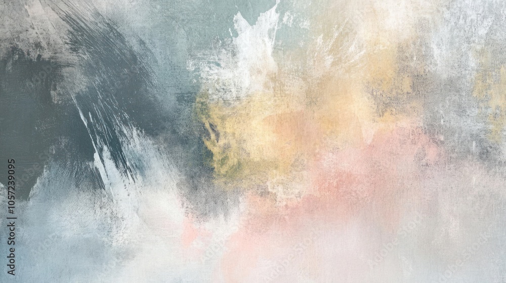 Fototapeta premium Muted color background with subtle pastel explosion, soft and calm hues blending into an abstract design