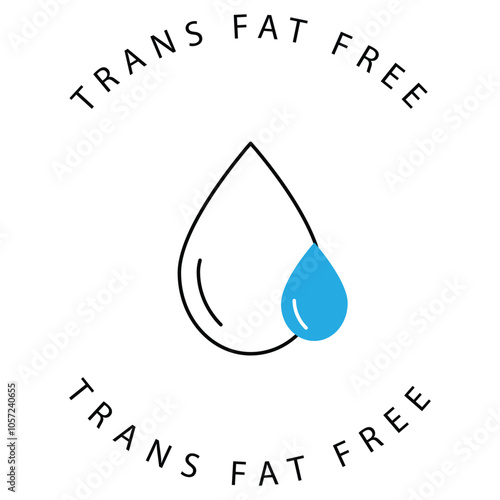 Eco Symbol for Trans Fat Reduction Vector Icon Design