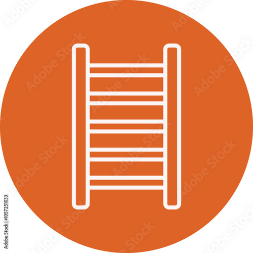 Ladder line circle icon