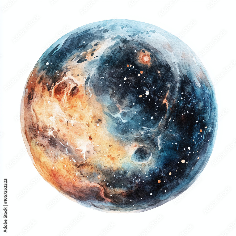 Planet illustration on white background Planet illustration on white background