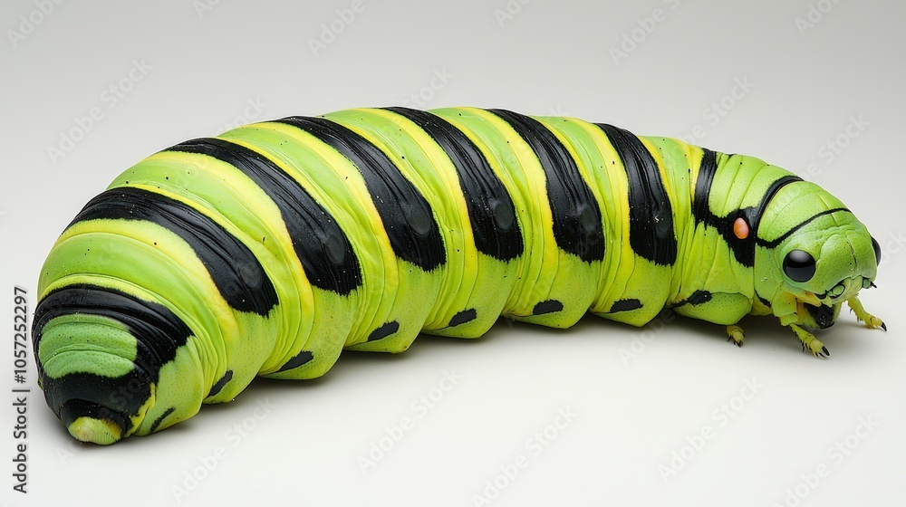 Fototapeta premium Close-up of caterpillar?s intricate body texture