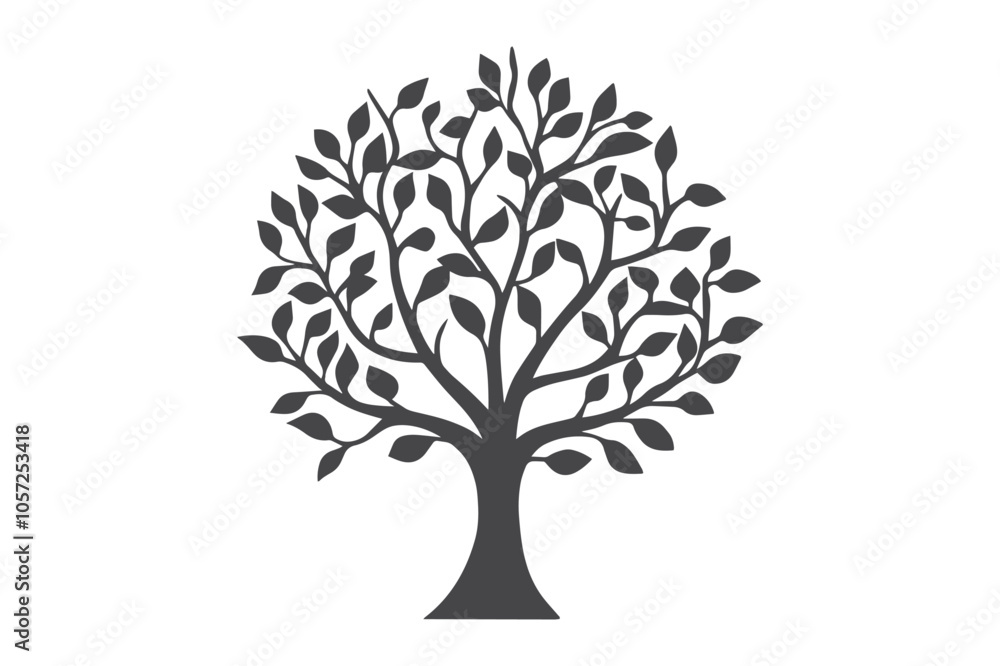 paper-cut Tree wall decor SVG cut file paper-cut Tree wall decor SVG cut file
