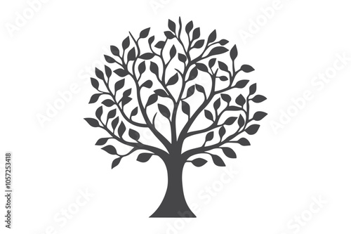 paper-cut Tree wall decor SVG cut file