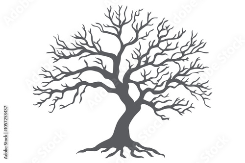 paper-cut Tree wall decor SVG cut file