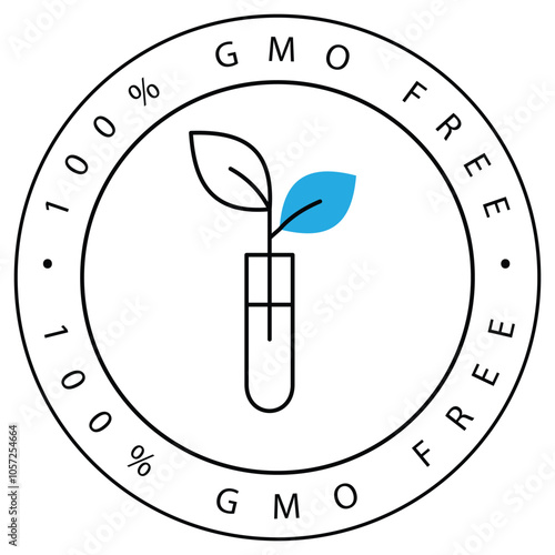 Eco-Friendly GMO Plant Vector Symbol ICon Design