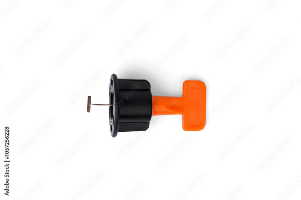 Tile levelling system isolated on white background. Tile levelling system isolated on white background.