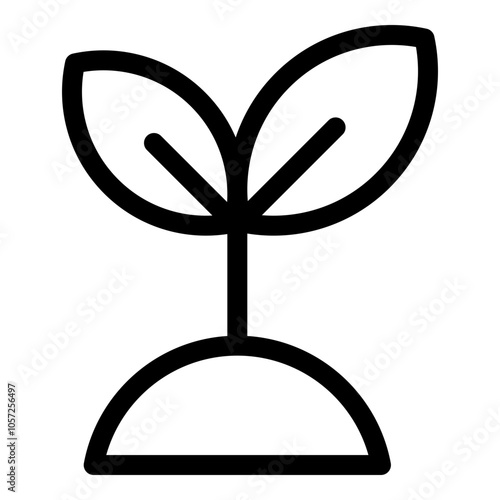 Sprout icon. Vector line icon
