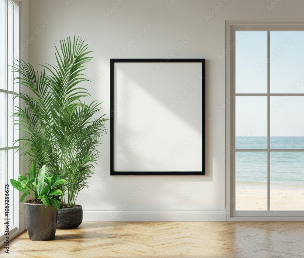 Blank Canvas Beach View. Blank Canvas Beach View.