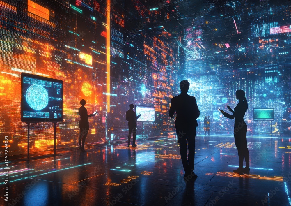 Fototapeta premium Digital Future.