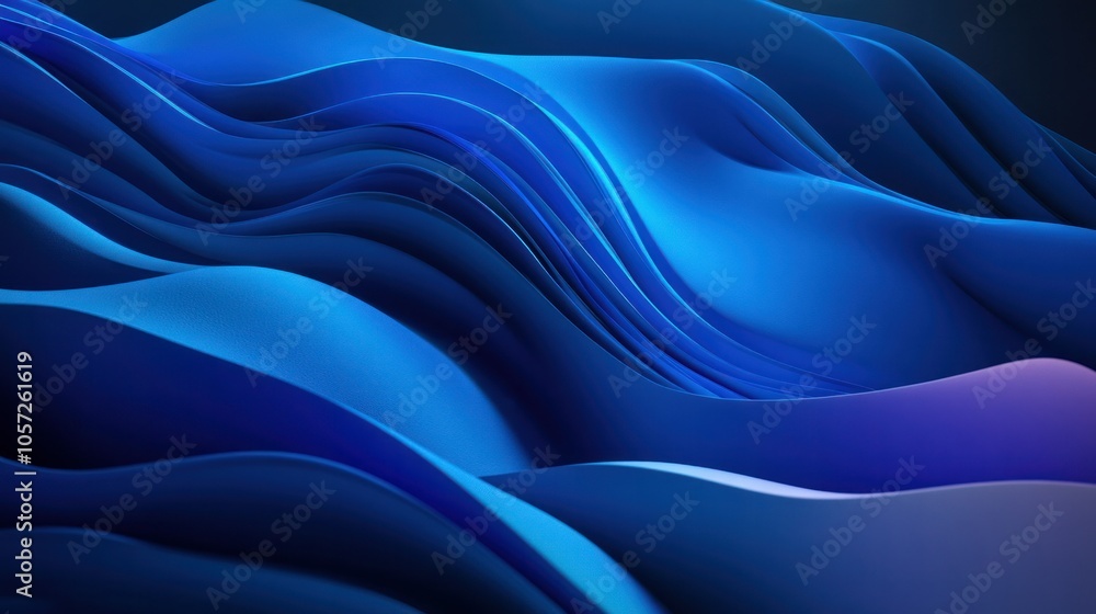 Abstract blue gradient, soft and luminous, filling dark background Abstract blue gradient, soft and luminous, filling dark background