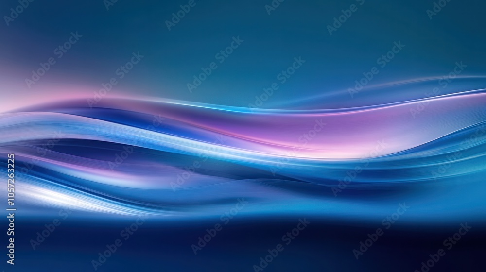 Blue glow with soft digital streaks, minimal and abstract Blue glow with soft digital streaks, minimal and abstract
