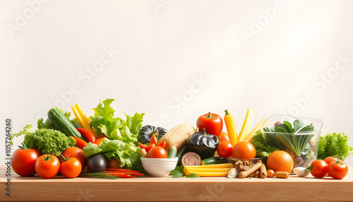 vegetable salad bar for health isolated with white highlights, png photo