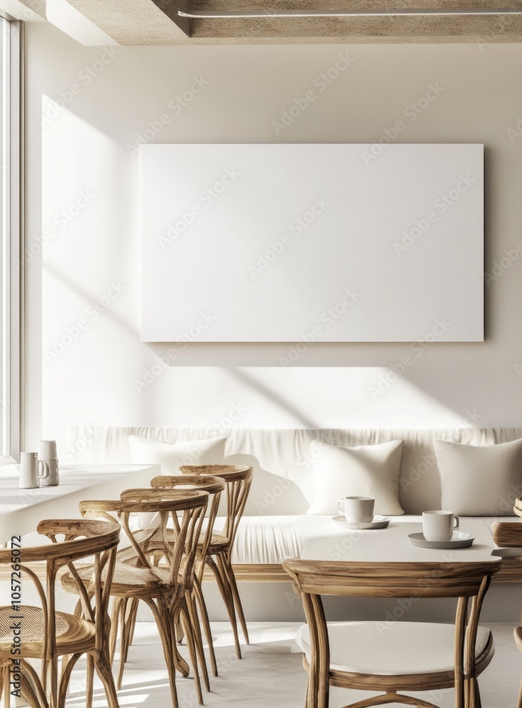 Cafe Interior Mockup.