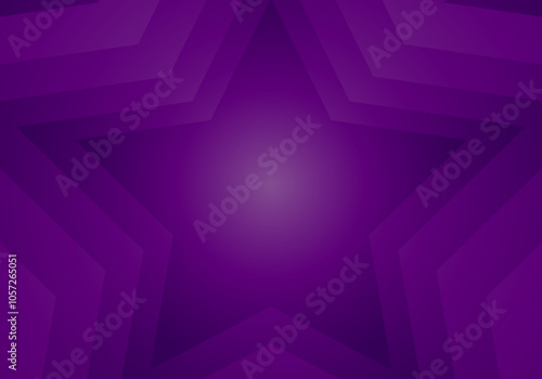 Fondo de estrellas simétricas en degradado morado. 