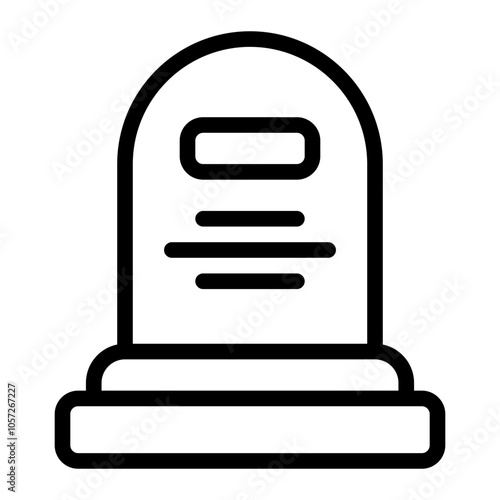 Funeral Line Icon