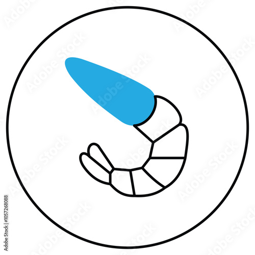 Natural Eco-Friendly Shellfish Vector Icon Design
