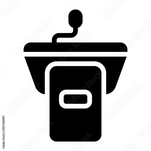 Podium Solid Icon
