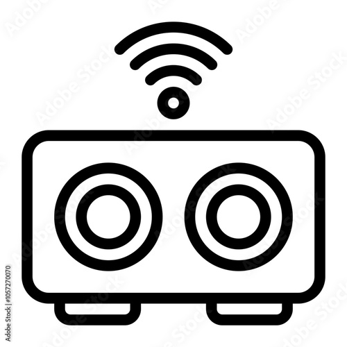 Wireless Line Icon