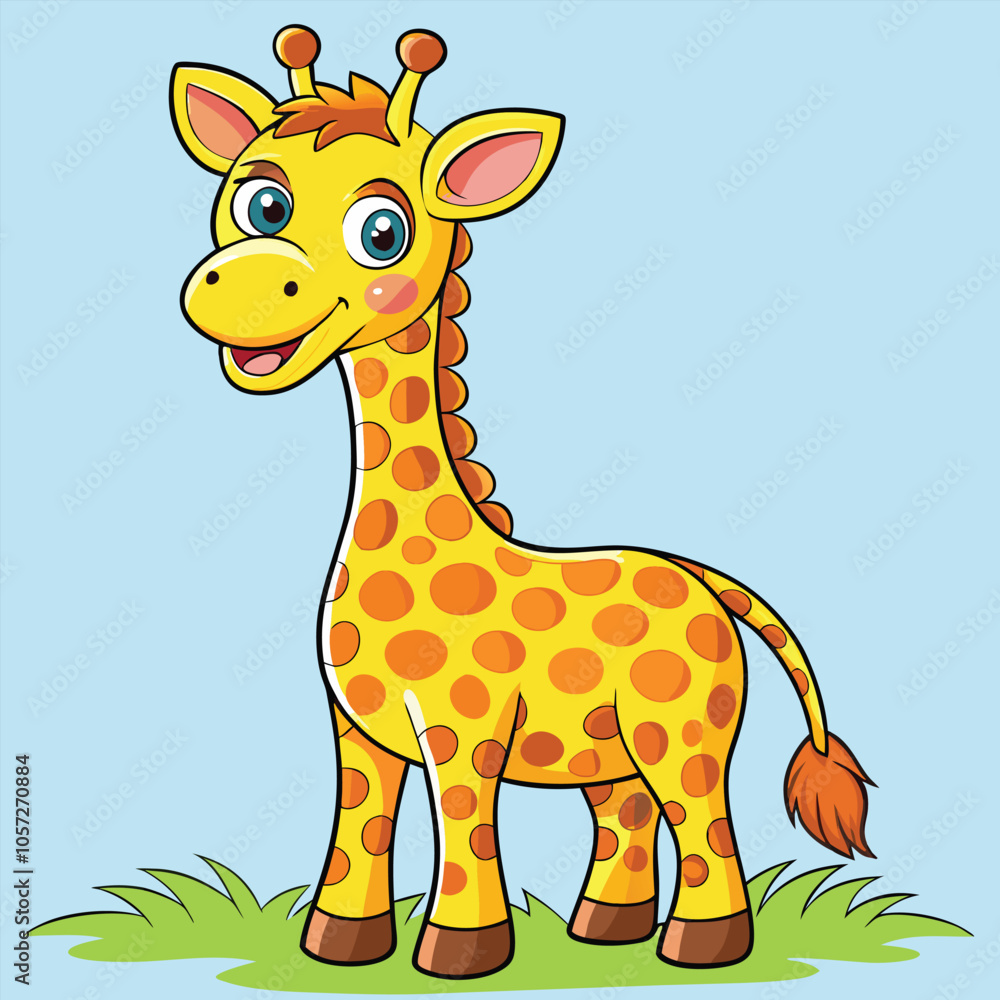 Fototapeta premium giraffe vector illustration