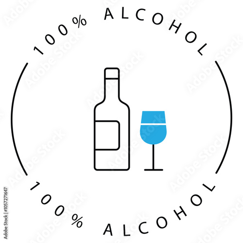 Prohibited Wine Glass Drinking VEctor Symbol Design