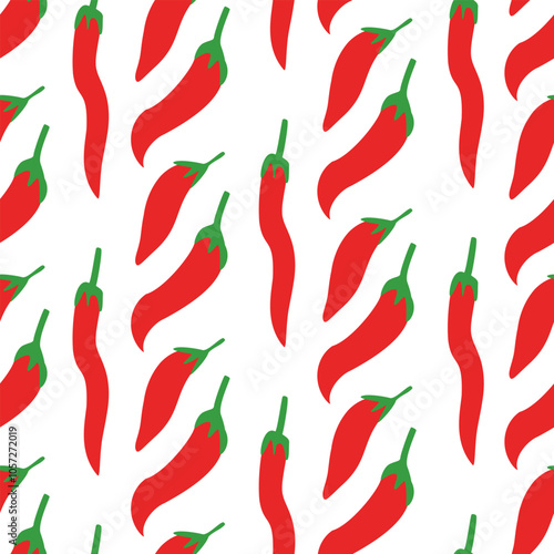 chili pattern Background. flat illustration chili pattern background. pepper pattern background. hot chili pattern background.