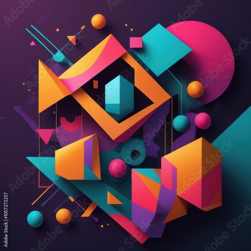 Abstract Colorful Texture with Organic Patterns - High-Resolution Digital Art for Commercial Use