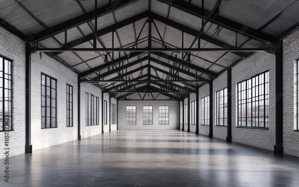 Empty Brick Warehouse. Empty Brick Warehouse.