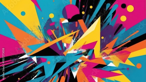 Abstract Colorful Texture with Organic Patterns - High-Resolution Digital Art for Commercial Use