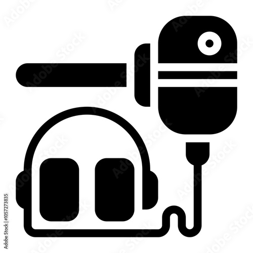 Dubbing Solid Icon
